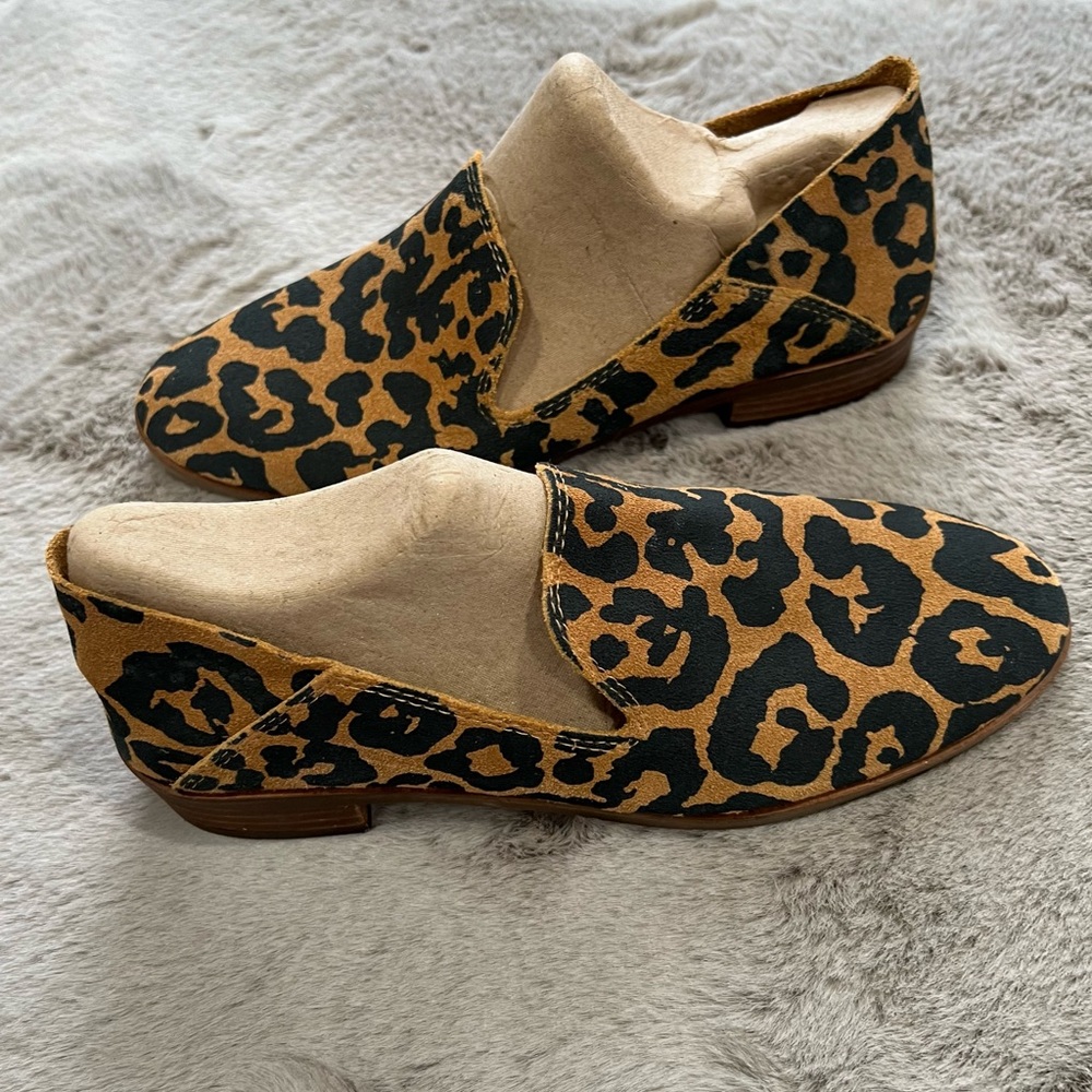 Lucky Brand Women Cahill leopard‎ print flats size 7.5 - Picture 9 of 13